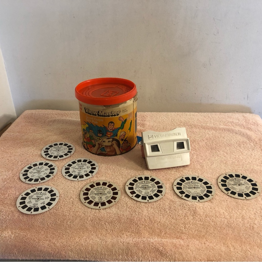 Vintage View-Master Good Guys Gift Pak Missing 3 Original Reels